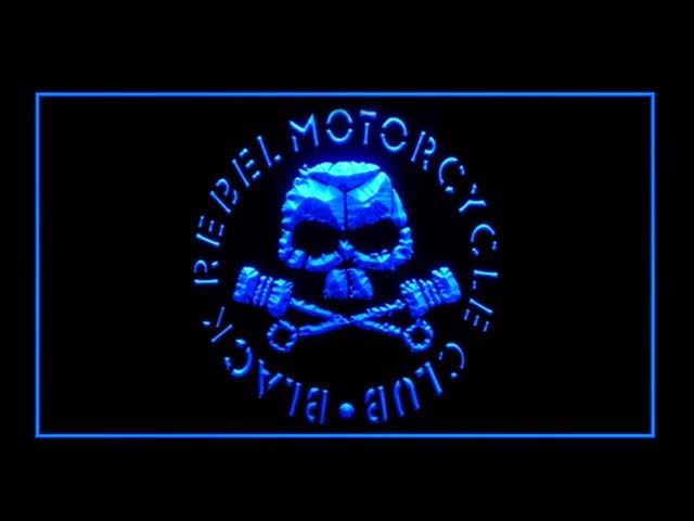Black Rebel Motorcycle LED Sign